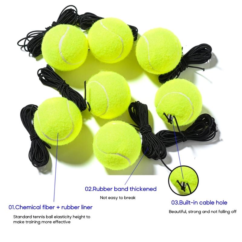 2pcs Tennis Training Ball with String for Tennis Trainer Single-Player Practice