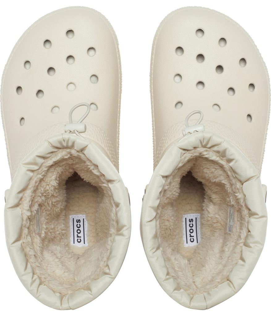 Botas Crocs Classic Lined Neo Puff Talla 28cm, Unisex, Hueso,