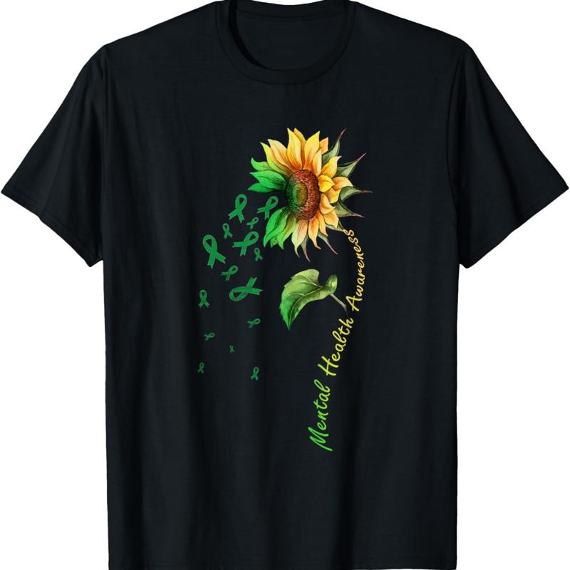 Unisextal Health Awareness Sunflower T Shirt