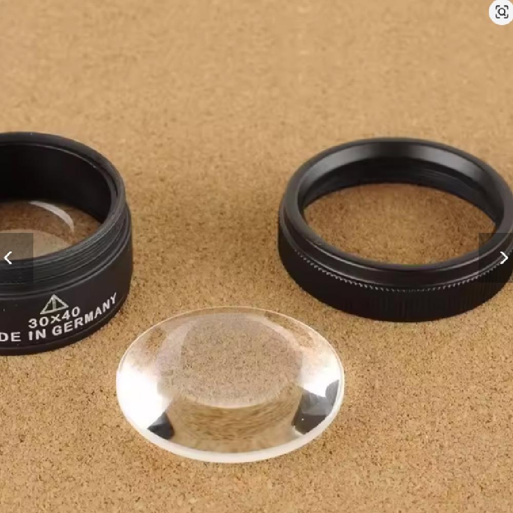 Premium 30x40mm Measuring Magnifier MagnifyingGlass Lens Loop Microscope For Coin Stamps Jewelry Lupe Portable