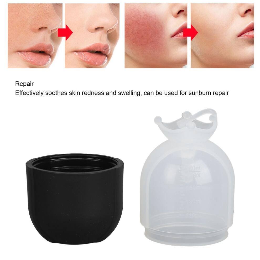 Ice Face Roller Silicone Black for Skin Lifting & Pore Refining