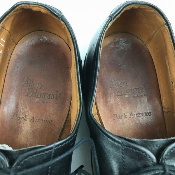 Allen Edmonds Park Avenue Straight Tip Business Shoes Black size 11A 27.0-28.0 Men's(USED)