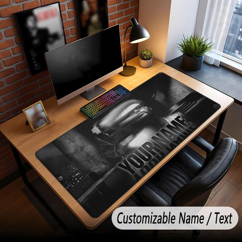 Custom Name Extended Mouse Pad,The Weeknd Gaming Desk Mat For Home Office Desktop Decor