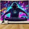 1 DJ Music Backdrop Banner - Vibrant Party Decor With DJ Colorful Music Lights - For Birthday Anniversary Wedding Indoor/ Party Party DJ
