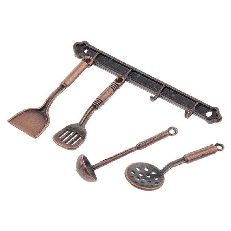 5Pcs//set 1:12 Kitchen Dollhouse Miniature Cookware Tools Dollhouse Accessorie TG