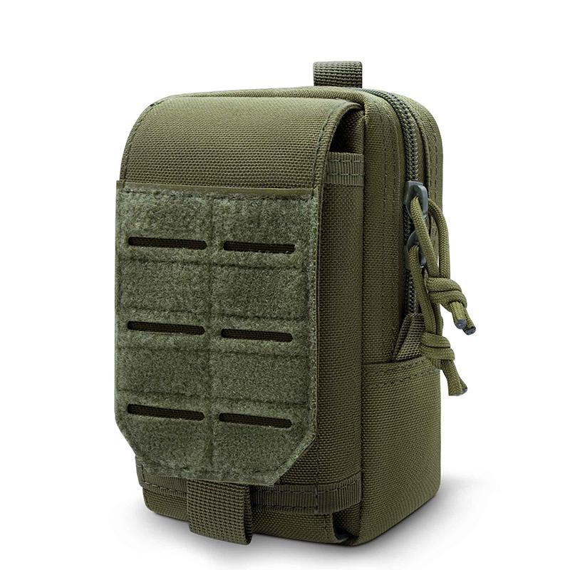 Tactical Molle Phone Pouch EDC Utility Waist Bag Smartphone Holster Holder Molle Attachment Belt Pouch Outdoor Tools Gadget Bag