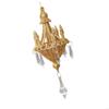 Christmas Chandelier Ornament Shatterproof Acrylic Crystal Chandelier Hanging Decoration For Tree Mantels