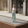 Female Figure Hand-Hand-Painted with Coffee Figurine Finely