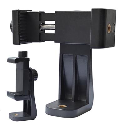 Tripod Mount Universal 360 Degree Mobile Phone Clip Compatible With 1/4 Screw Cellphone Holder Desk Tripod Adapter For Iphone