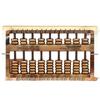 Brass Abacus Wealth-Attracting Antique with Fu Character and Coin Collection Ornaments.