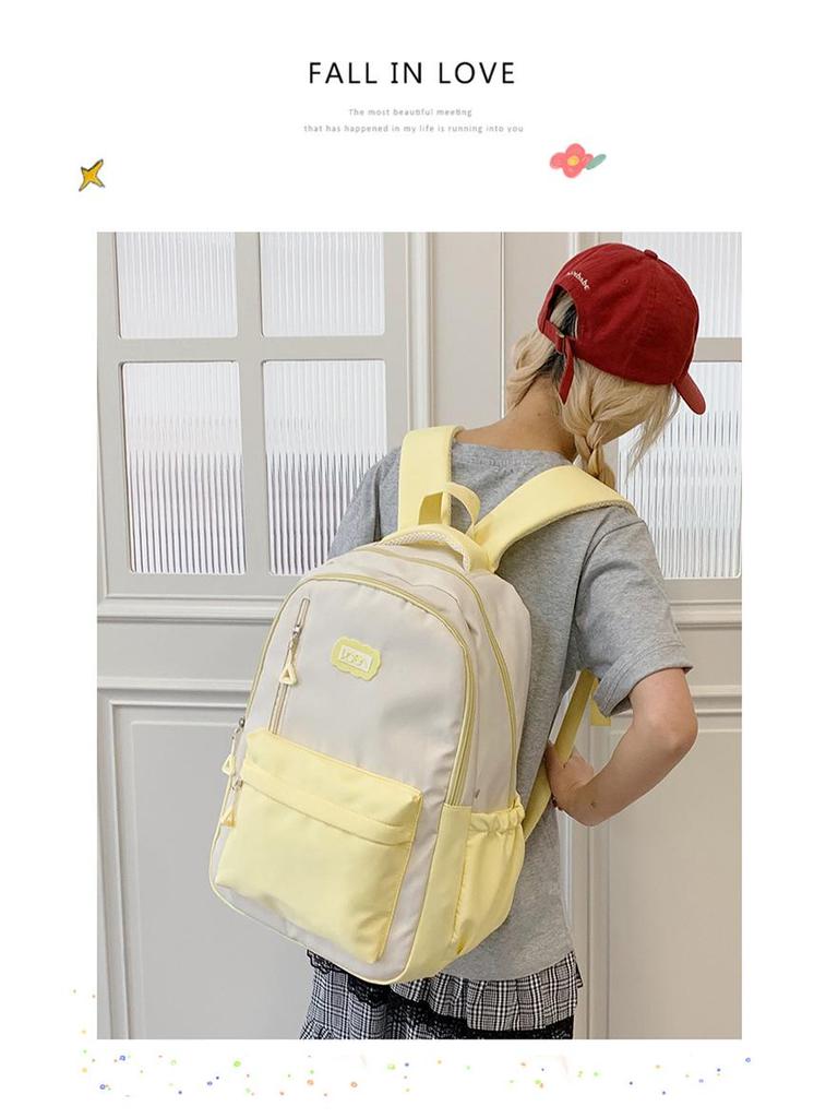 HR 2025 High-End Backpack: Stylish, Large Capacity Laptop Schoolbag for Female College Students, Perfect for Short & Long Distance Travel