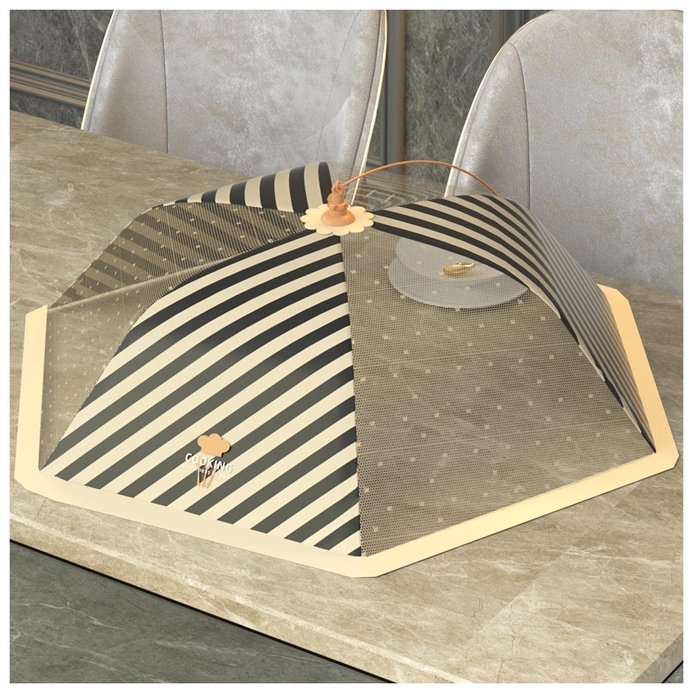 Foldable Food Cover Mesh Folding Washable Flies Table Cover Insect Proof Protective Dish Covers Home Kitchen Storage Food Cover Round 70cm