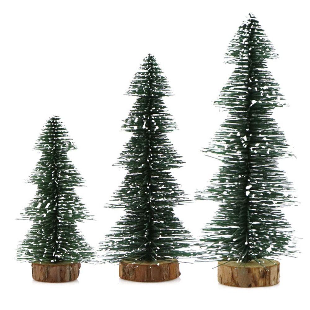 Small Christmas Silk Cedar Green Artificial Xmas Pine Tree  Party Favors