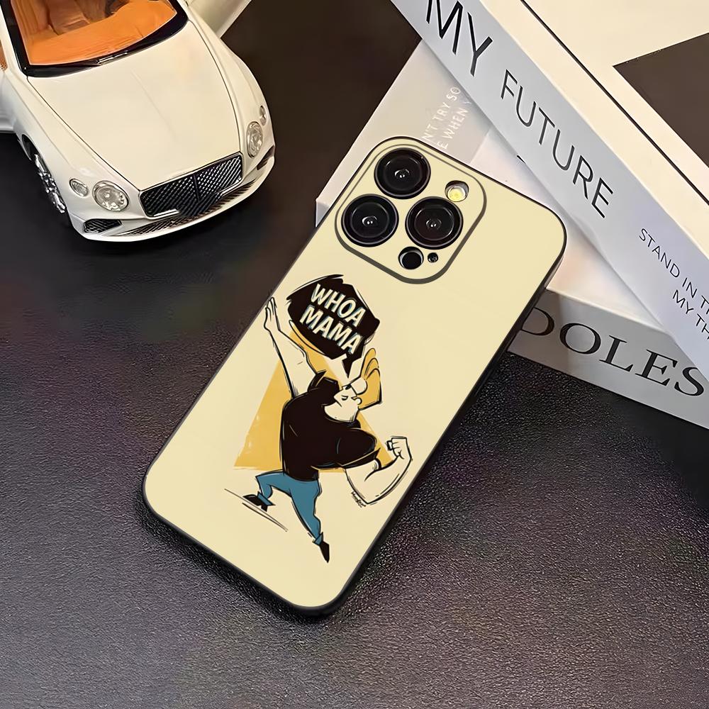 Johnny Bravo Anime Phone Case For 16 Pro Max Iphone 17 Pro Max 14 15 Plus 12 13 11 Pro Xr X Xs SE Back Cover