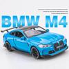 BMW M4 Coupe M Power Simulation Diecast & Toy Vehicles Sounds & Light Pull Back Car 1:32 Alloy Model Birthday Gifts