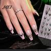 Easy Application Nail Art for Novices Halloween Stickers, Glitter Gothic Bat Decals, Creative DIY Consumables Self-Adhesive Accessories Women
