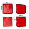 4Pcs Caulking Tools 3-in-1 Silicone Caulking Tools Set Glass Glue Angle Scraper,Caulk Remover Scratching Board Red Multifunction