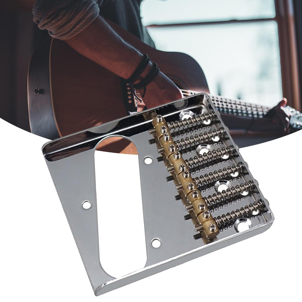 L Shaped Electric Guitar Bridge Saddle Fixing Guitar Bridge Guitar Bridge 6 Strings Electric Guitar Bridge Screws Set