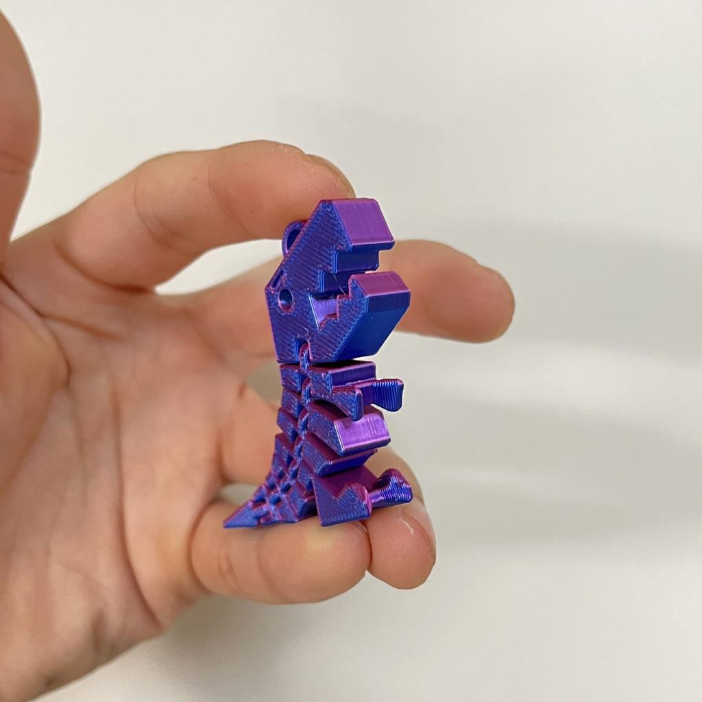 Brelok z dinozaurem drukowany 3D Wszechstronny brelok z dinozaurem 3D Zawieszka Urok Odpowiedni do dekoracji domu lub biura