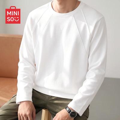 Men's Simple Crew Neck Long Sleeve T-Shirt