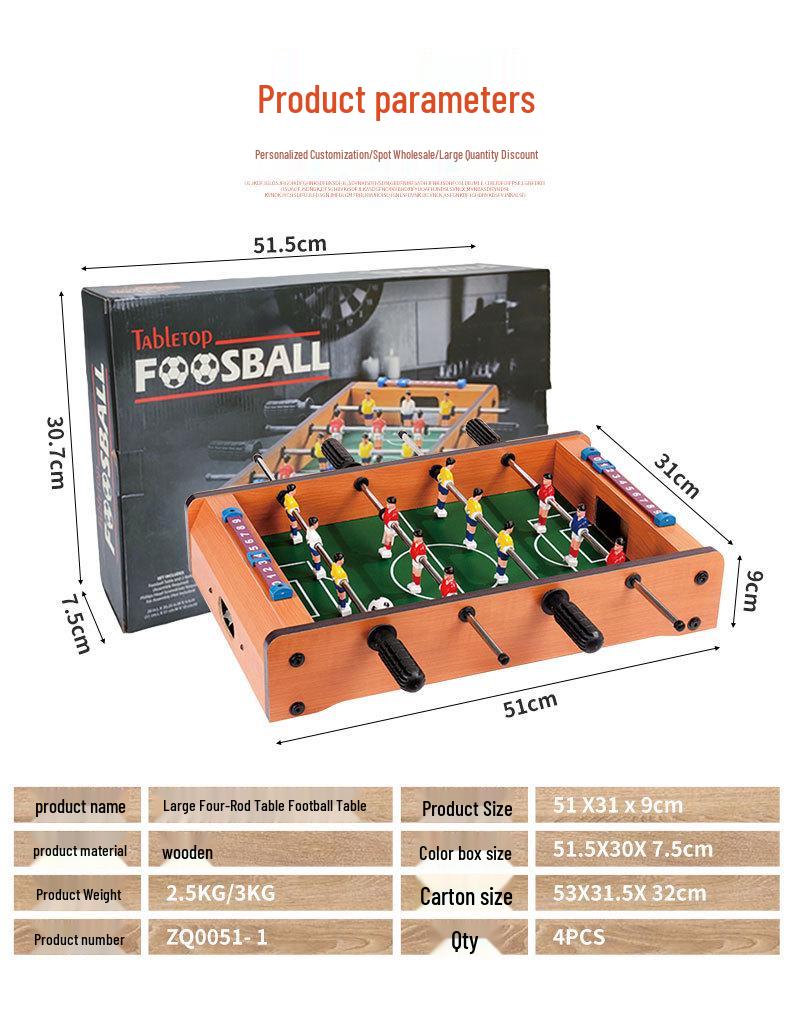 

Детский мини-деревянный настольный футбол для помещений - Игрушка для двух игроков для родителей и детей