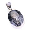 Natural Mystic Topaz Gemstone 925 Solid Sterling Silver Gift Pendant 1.25" b1H43