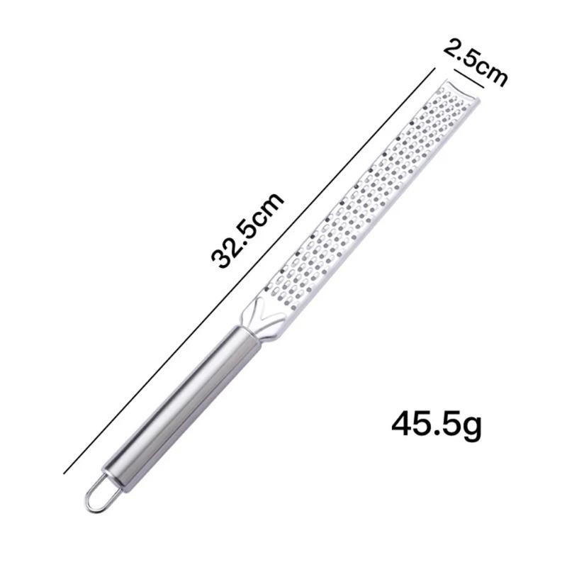 

20 см Кухонная терка Лимон Цитрусовые Фрукты Овощечистка Имбирь Чеснок Длинная Терка для шоколада Сыр Специи Нержавеющая сталь Терка Кухня