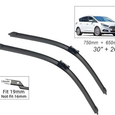 Suitable for Ford S-max Front and Rear Wipers 06-15 Front and Rear Wipers Wipers 30 Inch + 26 Inch Pair Wipers