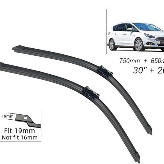 Suitable for Ford S-max front and rear wipers 06-15 front and rear wipers wipers 30 inch + 26 inch pair wipers
