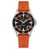 Relógio de Mergulho Automático Mecânico 100M Resistente à Água 40mm Mostrador Preto Caixa de Aço Inoxidável Pulseira de Borracha Relógios Masculinos Prata H82395331