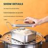 304 Stainless Steel Square Lunch Box with Lid