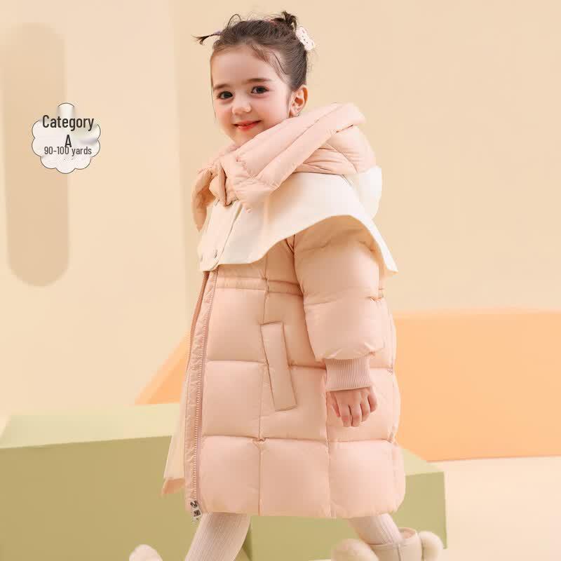Yaya Girls' Cute Hooded Winter Down Jacket