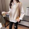 V-neck Knitted Vest for Women In Autumn Loose Vest Lazy Style Layering Over Sleeveless Waistcoat and Waistcoat