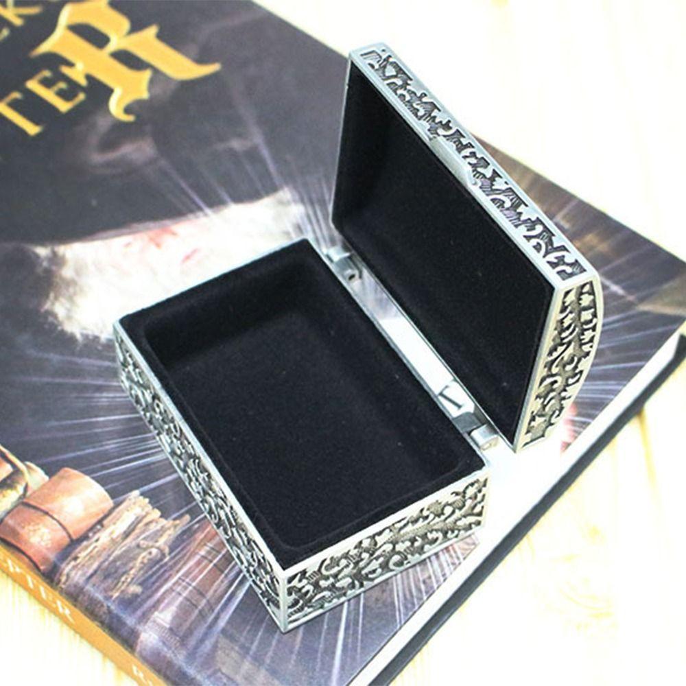 European Style Jewelry Box Vintage Treasure Chest Case Creative Trinket Storage Box  Earrings