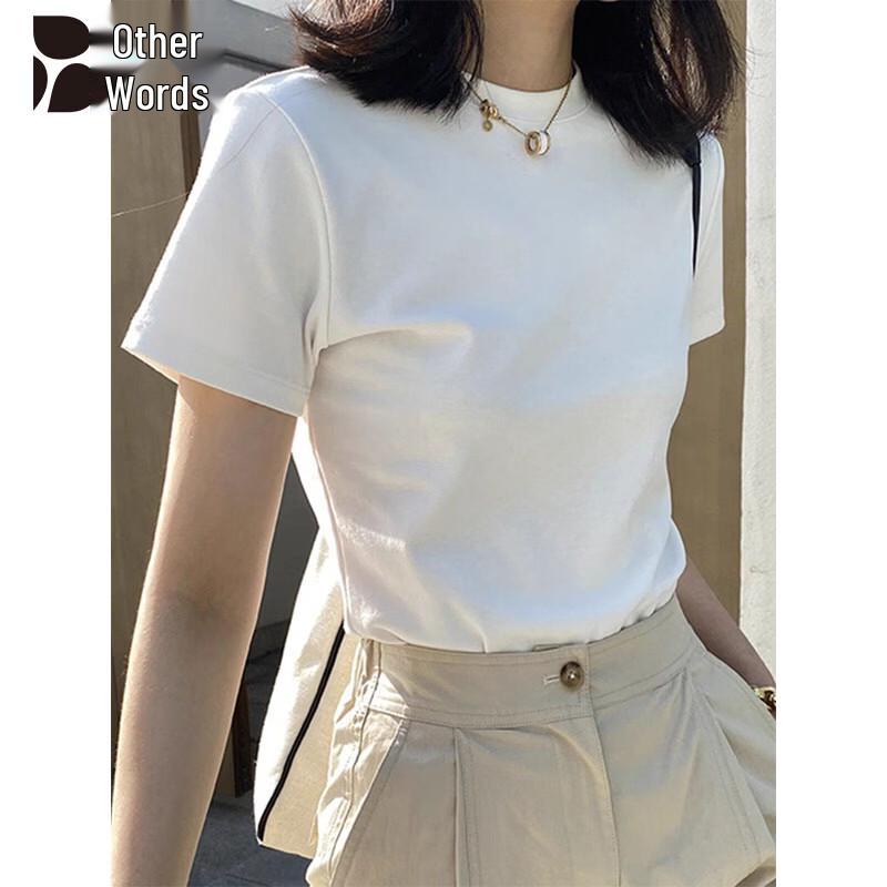 Bieyu Women s Slim Fit Short Sleeve Round Neck T-shirt L
