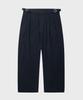 TY Classic Double-Pleat Trousers, Dark Navy