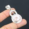 Birthday Gift For Her Natural Crazy Lace Agate Gemstone Pendant 925 Silver