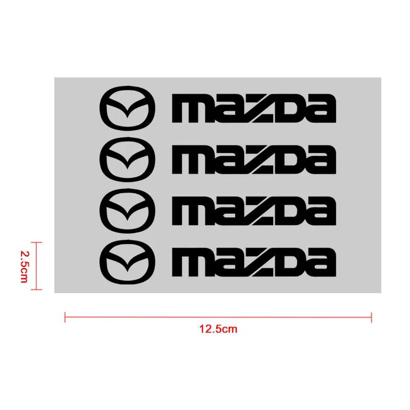 4PCS Car Door Handle Sticker Car Badge Body Decal For Mazda 3 Bk 6 G Gh Cx3 6 Gj 626 Demio 323 Cx-5 Cx-7 Cx9 Cx8 Cx30 Mx-5 RX8 W6