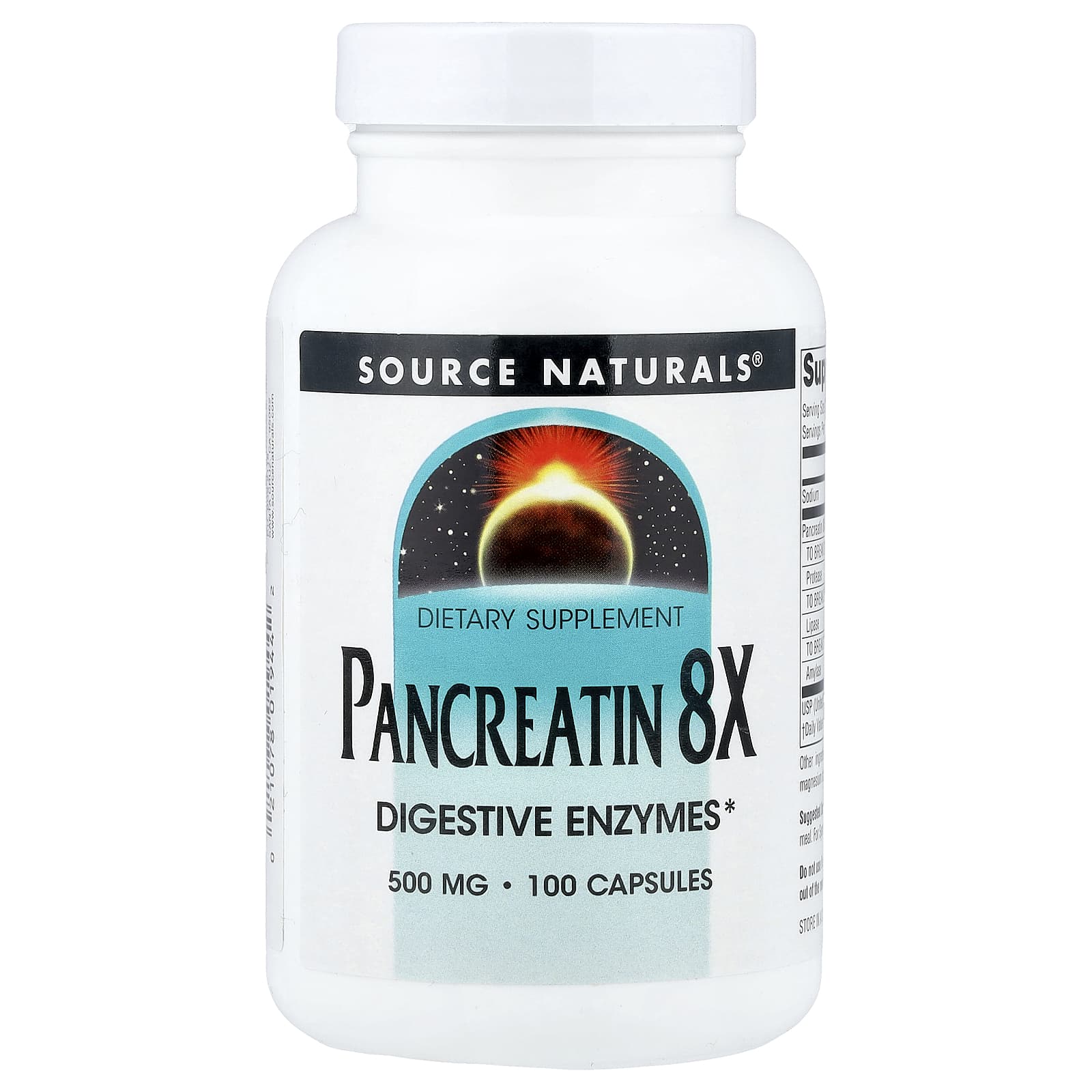 

Pancreatin 8X, 100 Capsules