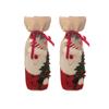 Christmas Wine Bottle Cover Bags  2Pcs Santa Snowman Wine Bottle Cover Bag Christmas Decors Party Holiday Home Decors