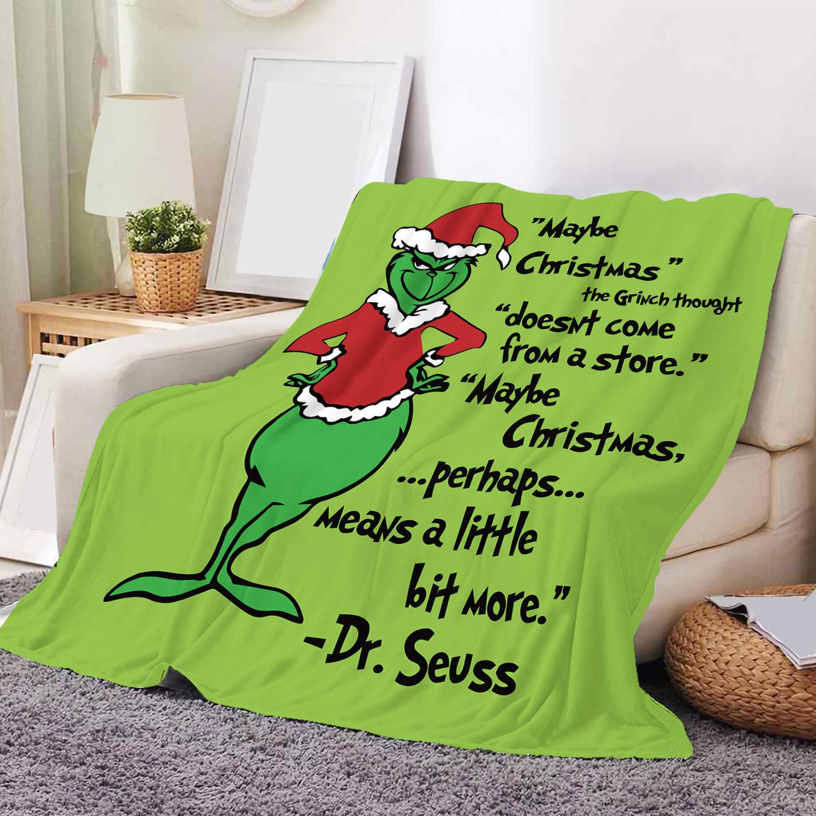 

Рождественское одеяло, мягкое фланелевое флисовое одеяло, всесезонное легкое согревающее одеяло для гостиной/спальни One Size