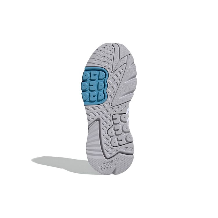 Adidas Oryginalne Nite Jogger Retro Moda Trwałe Wygodne Lekkie Oddychające Sneakersy Damskie Sneakersy Biało-Niebieskie FX6904