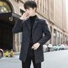 Herren Wollmantel Mittel und Lang Trenchcoat Herren Trend Übergröße Freizeitjacke Slim Fit Übergröße Herrenbekleidung
