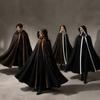 Unisex Halloween Hooded Cloak Medieval Vampire Pirate Robe LARP Cosplay Costume Stage Performance