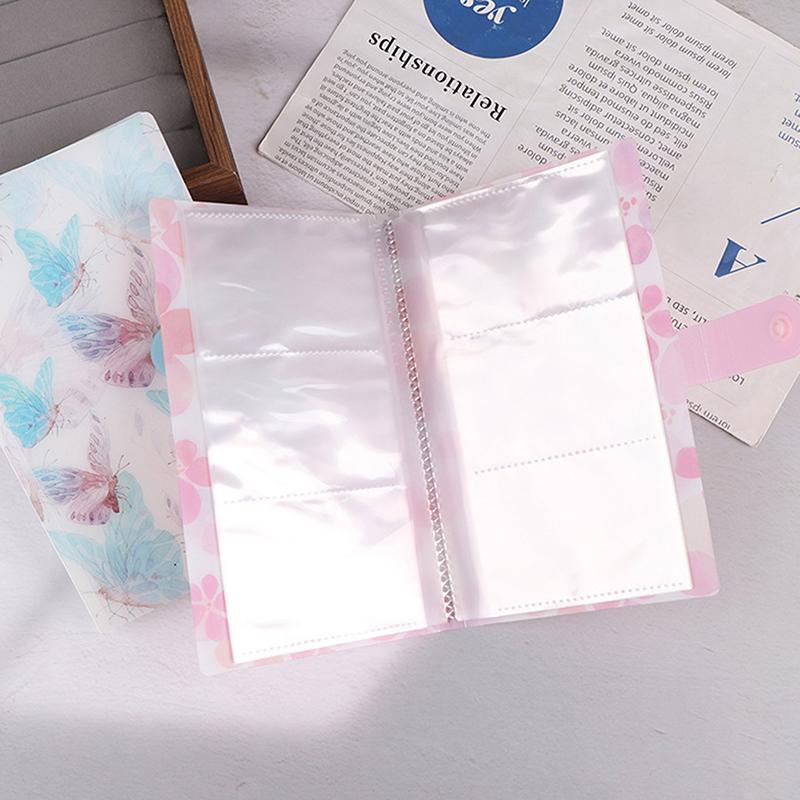 120/240 Slots Nail Sticker Storage Book Clear/Butterfly/Flowers/Leaves Cover Nail Decal Storage Album For Small Sticker