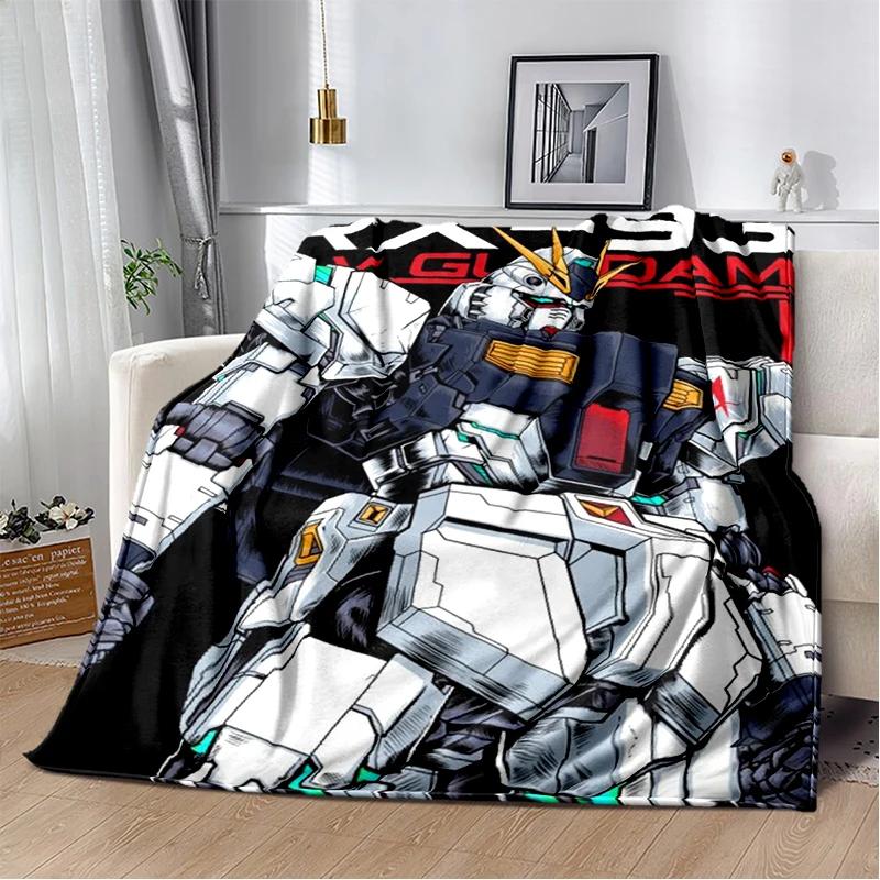 

29 Style New Gundam Cartoon Robot Gift 3D Soft Blanket,Soft Throw Blanket for Home Bedroom Bed Sofa Child Picnic 75x90cm