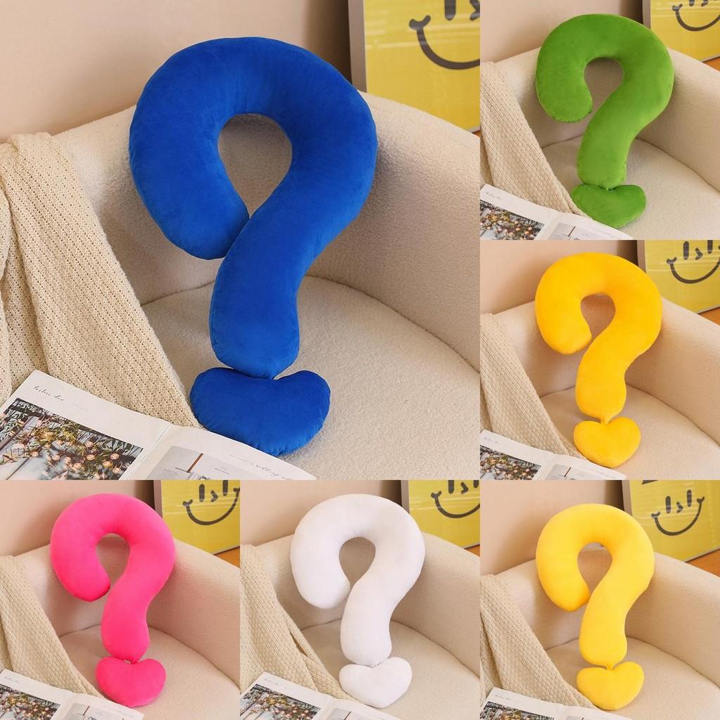 Mark Neck Question Pillow Plush Toy Cartoon Stuffed Doll Cute Decorative Cushion