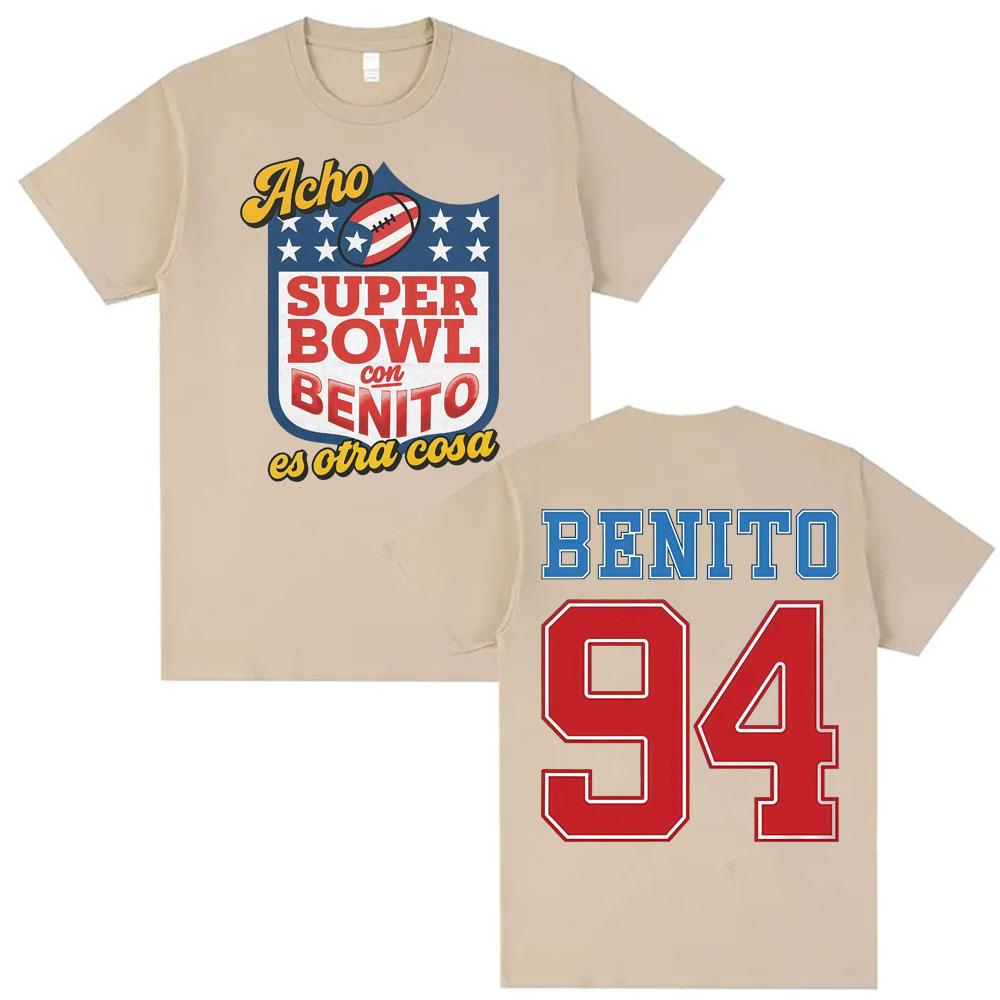 

Футболка Benito Bowl Halftime 94 Футбол Пуэрто-Рико Борикуа Деби Делать Больше Фотографий Мужская и Женская Готическая Высококачественная Футболка 4XL