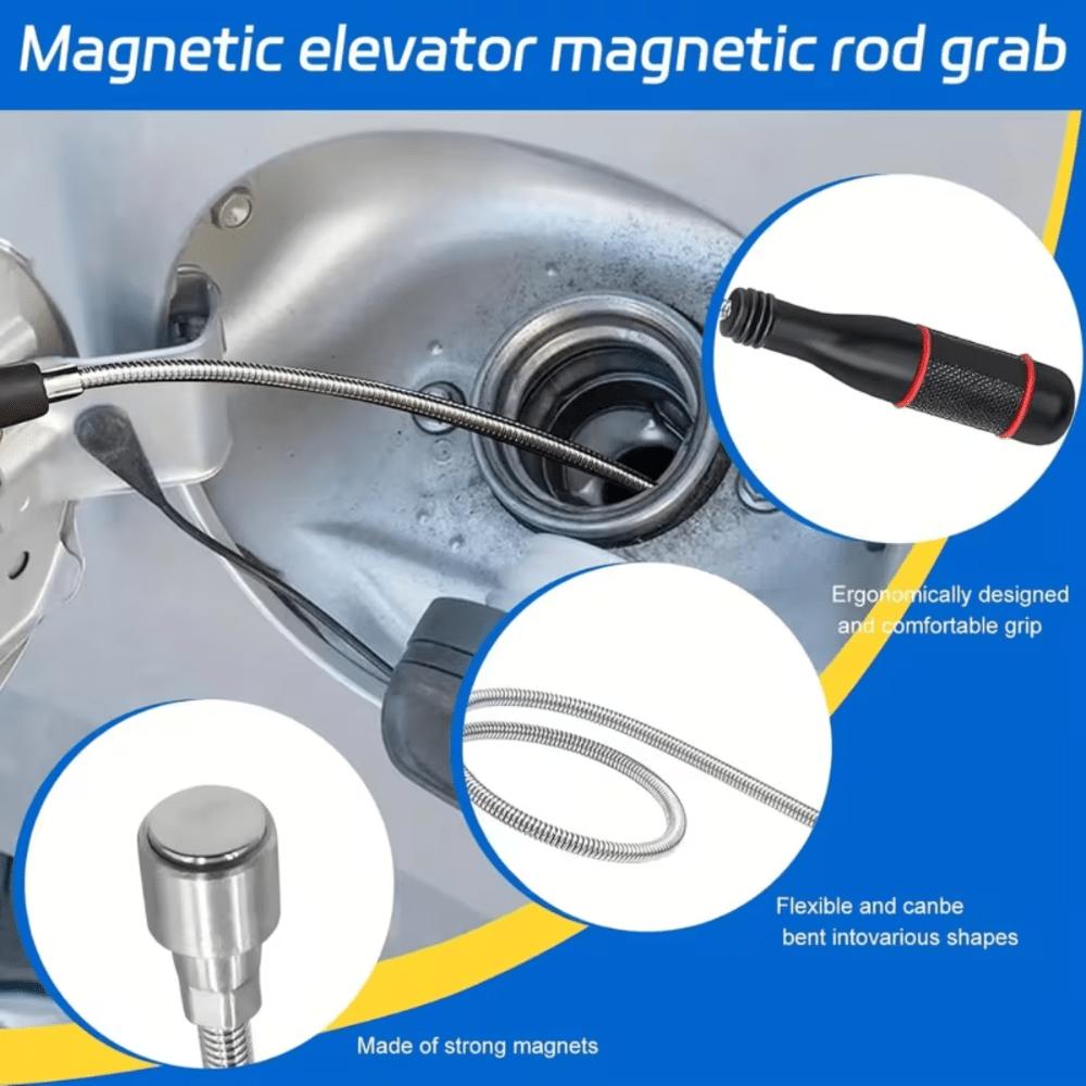 3-Piece Magnetic Pickup Tool Set - Telescoping 7-30.5 Inch & 5-25 Inch Flexible Retrievers with High-Strength Magnets, Durable