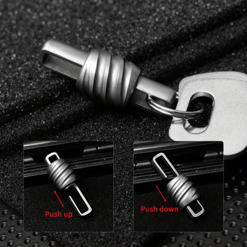 1pc Titanium Alloy Keychain Quick Release Car Keychain Mini Quick Opening Metal Ring Buckle